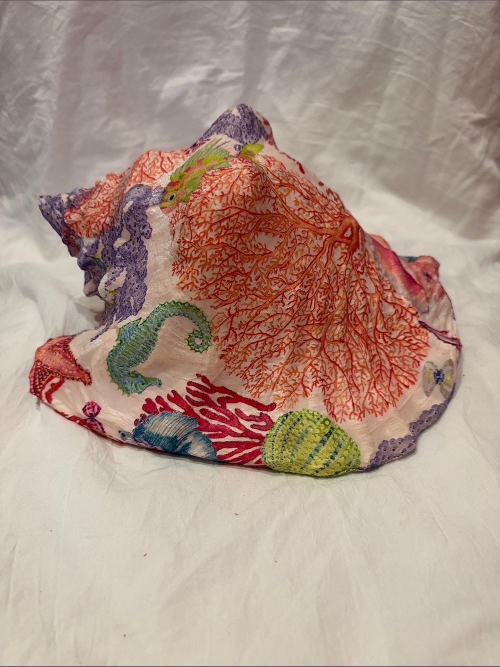 Coral Reef Conch Shell - Multicolor